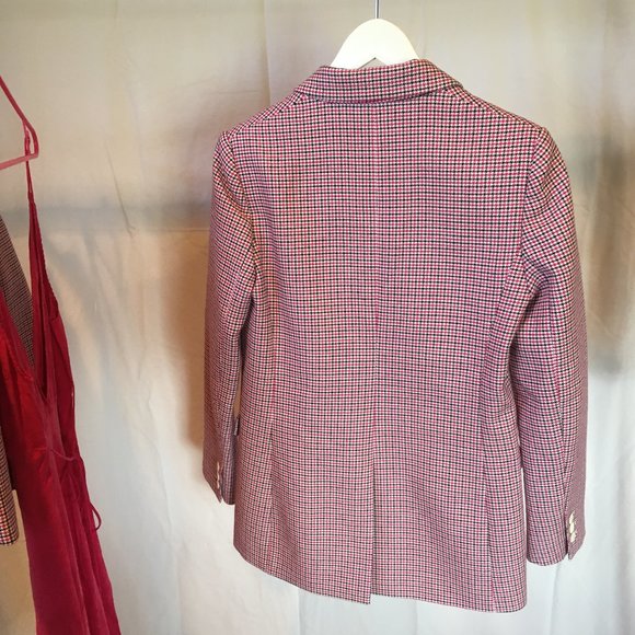 maje vic houndstooth blazer